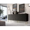 JUNGLE kummut 190x40.5x74.5 must matt + kuldsed jalad