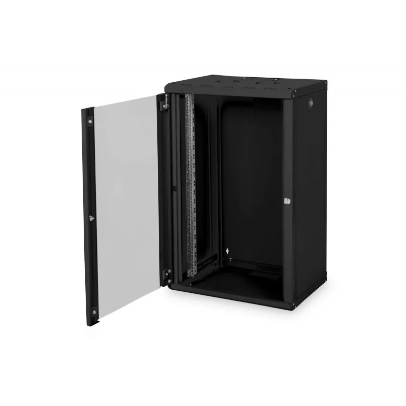 Digitus Unique DN-19 20-U-SW - kapp - võrgukapp - sobib seinapaigalduseks - must, RAL 9005 - 20U - 48,3 cm (19) (DN-19 20-U-SW)
