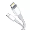 Baseus CATLGD-02 Lightning-kaabel 1 m Valge