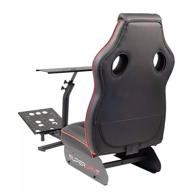 Racing cockpit Subsonic SA5681 Must Red Faux leather Mesh Metal