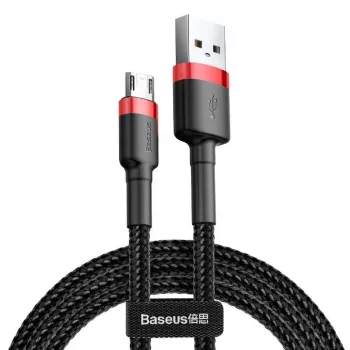 Micro USB-kaabel Baseus Cafule 1.5A 2m (punane ja must)