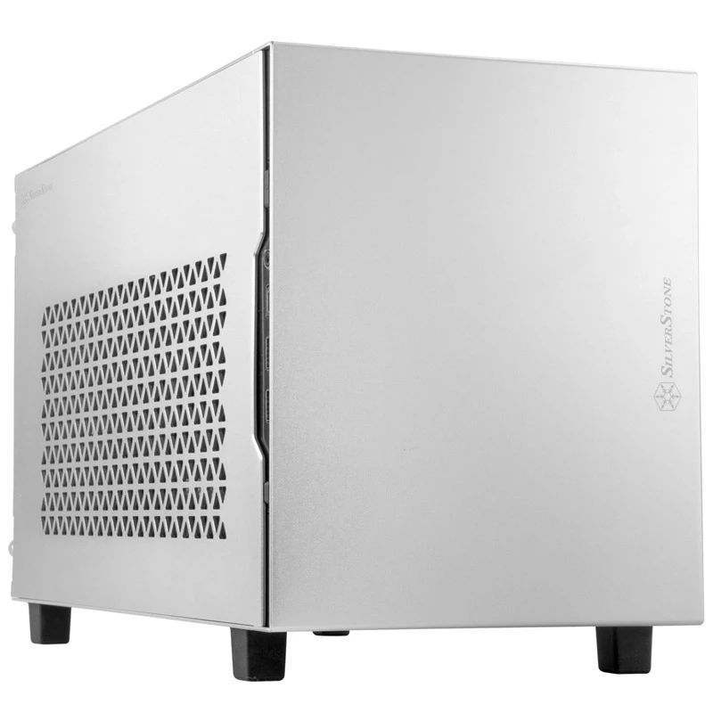 Mini-ITX korpus SILVERSTONE SST-SG15S, hõbedane alumiiniumist kompaktne šassii