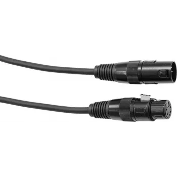 DMX-kaabel EUROLITE XLR 5-kontaktiline, 1 m, must
