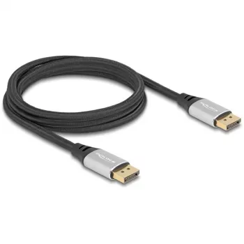 DeLOCK DisplayPort-kaabel 16K 60 Hz 2 m hõbedane metallist