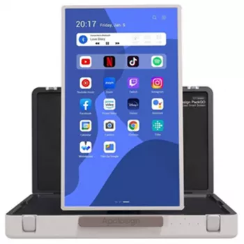 ALLNET esitluskohver suure jõudlusega ekraan 27 tolli. Android 13. RK3588. HDMI-sisend. Kandekott