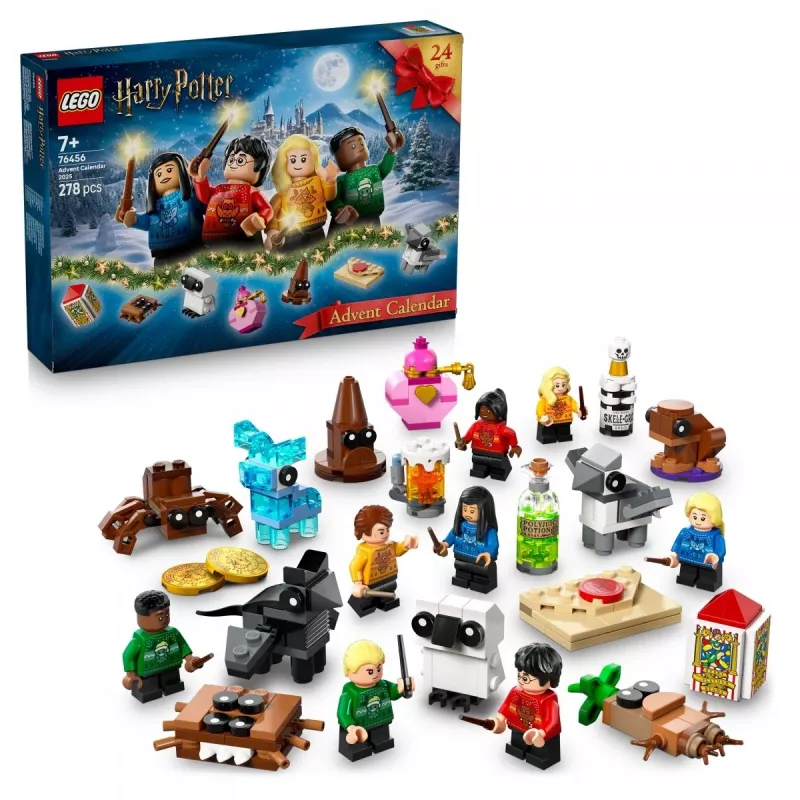 Ehitusmänguasi LEGO Harry Potter Advendikalender 2025 komplekt 76456 — 278 osa, 8 minifiguuri, vanusele 7+