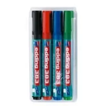 Marker Edding 383 Chisel tip Must Blue roheline Red