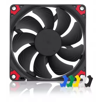 Noctua NF-A9x14 HS-PWM CH.BK.S 92 mm õhuke PWM arvutikorpuse ventilaator, 12 V, 600–2500 RPM, 57,5 m³/h, paksus 14 mm