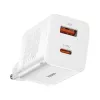 Baseus Super Si Pro kiirlaadija USB + USB-C 30 W (valge)