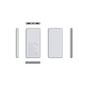 Akupank Xiaomi BHR9350GL 10000 mAh Li‑Ion, Quick Charge 3+, USB‑A + USB‑C, 3 A väljund, Valge