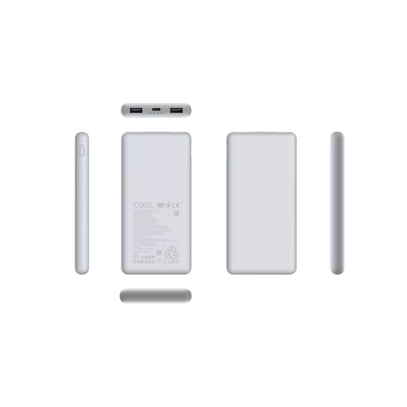 Akupank Xiaomi BHR9350GL 10000 mAh Li‑Ion, Quick Charge 3+, USB‑A + USB‑C, 3 A väljund, Valge