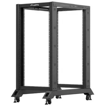 Lanberg Avatud Rack 22U Must (22HE, 19-tolline Rack), Rack Kapp, Must