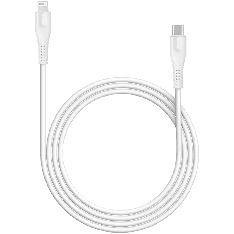 CANYON kaabel MFI-4 Type-C – Lightning 1,2 m valge