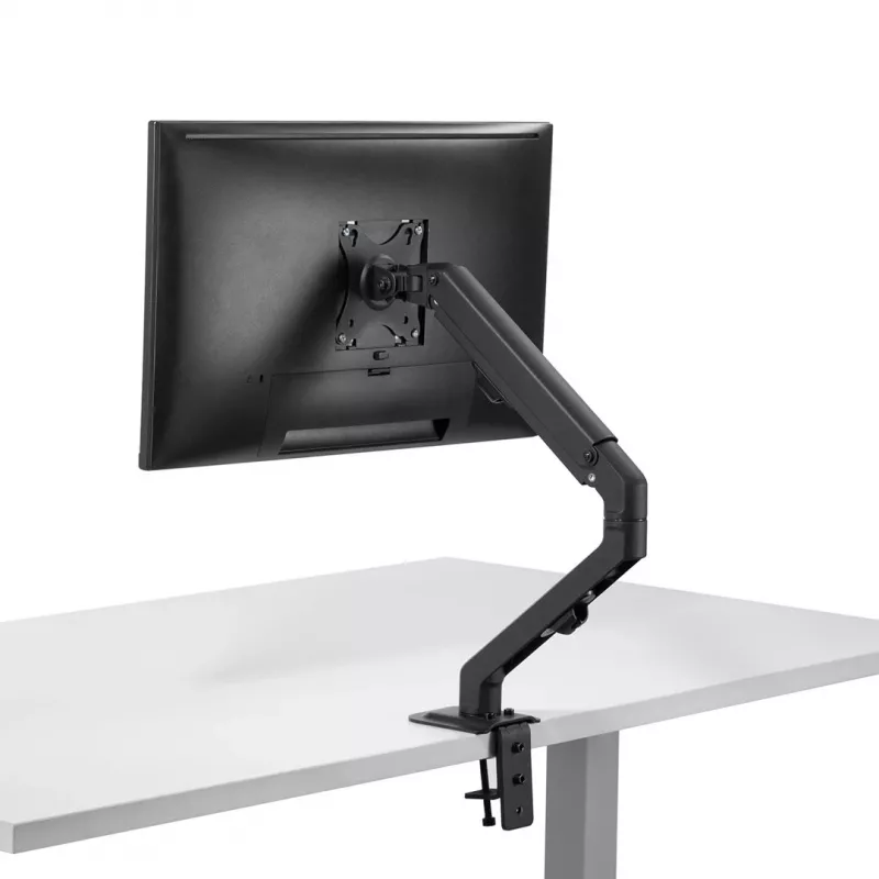 Monitorihoidik MACLEAN MC-906 17–27-tollistele kuvaritele, VESA 75x75–100x100, reguleeritav kõrgus, kalle ja pööre, kannab kuni 7 kg