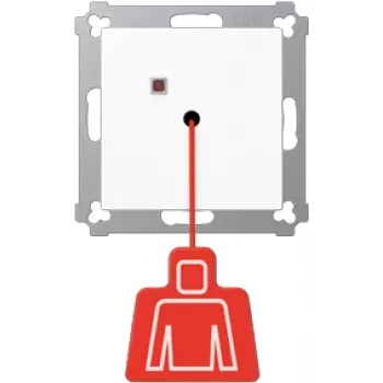 JUNG NRS AS 0834 ZT WW - Zugkettenschalter - Juhtmega - Valge - Termoplastist