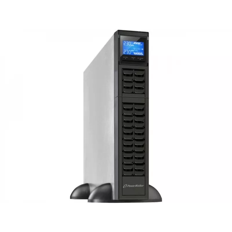 PowerWalker VFI 1000CRM LCD katkematu toiteallikas (UPS) Topeltmuundus (Online) 1 kVA 800 W 3 pistikupesa