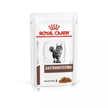 Märg kassitoit Royal Canin Gastrointestinal 85 g kotike — liha, 12 x 85 g, täiskasvanud kassid, seedeprobleemide korral
