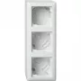 gira 106303 AP korpus 3-kohaline koos raamiga Standard 55, pealispindne, puhasvalge