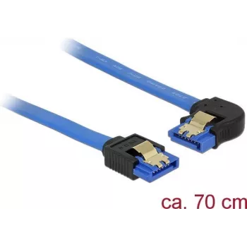 SATA kaabel DeLOCK 84986 0,7 m SATA 7-pin Must Sinine