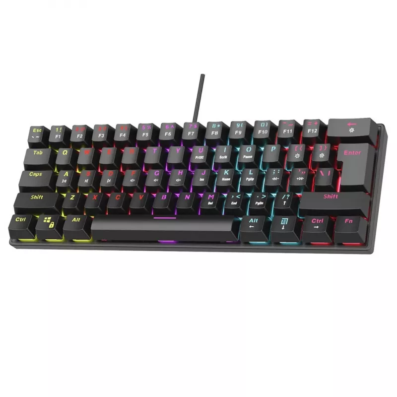 Mehaaniline klaviatuur RAMPAGE PLOWER K60 Blue lülitite ja RGB taustavalgustusega
