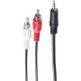 Audio kaabel ShiverPeaks 3.5mm/2 x RCA 1.5m