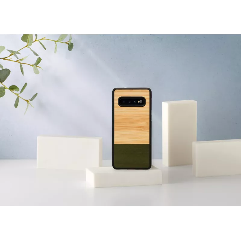 Nutitelefoni ümbris man and wood Galaxy S10-le — bambusmets must