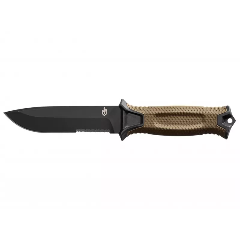 Ellujäämisnuga GERBER Strongarm Fixed Serrated Coyote