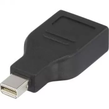 DisplayPort adapter Renkforce 1391524 — 1x Mini-DisplayPort pistik 1x DisplayPort pesale, must