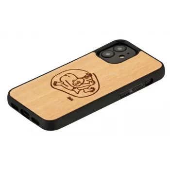 Kaitsev telefoniümbris Man and Wood iPhone 12 mini jaoks — lapselik kalamotiiv