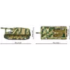 Ehituskomplekt Cobi Panzehaubitze Hummel 1118 osa mudelikomplekt