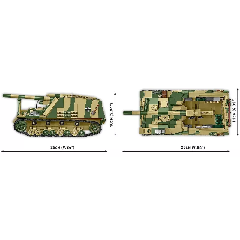 Ehituskomplekt Cobi Panzehaubitze Hummel 1118 osa mudelikomplekt