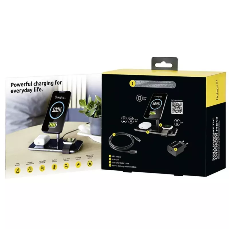 Intenso MB13 kõrvaklapid juhtmevaba USB kiirlaadimine must