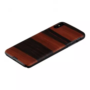 man and wood nutikorp iPhone XS Max jaoks — eebenmust, kaitsev kõva tagakaas