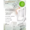 Vannitoa peegel Camry CR 2169 LED 16.3 cm Valge — seinale kinnitatav valgustatud peegel