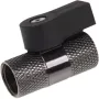 Alphacool 2-suu line kraan G1/4 - Must Nickel (17354)