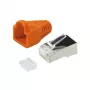 Pistikühendus CAT.6 RJ45 100 tk, oranž