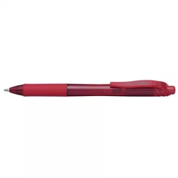 Klambriga sissetõmmatav pastapliiats Pentel Energel X 1.0 Punane