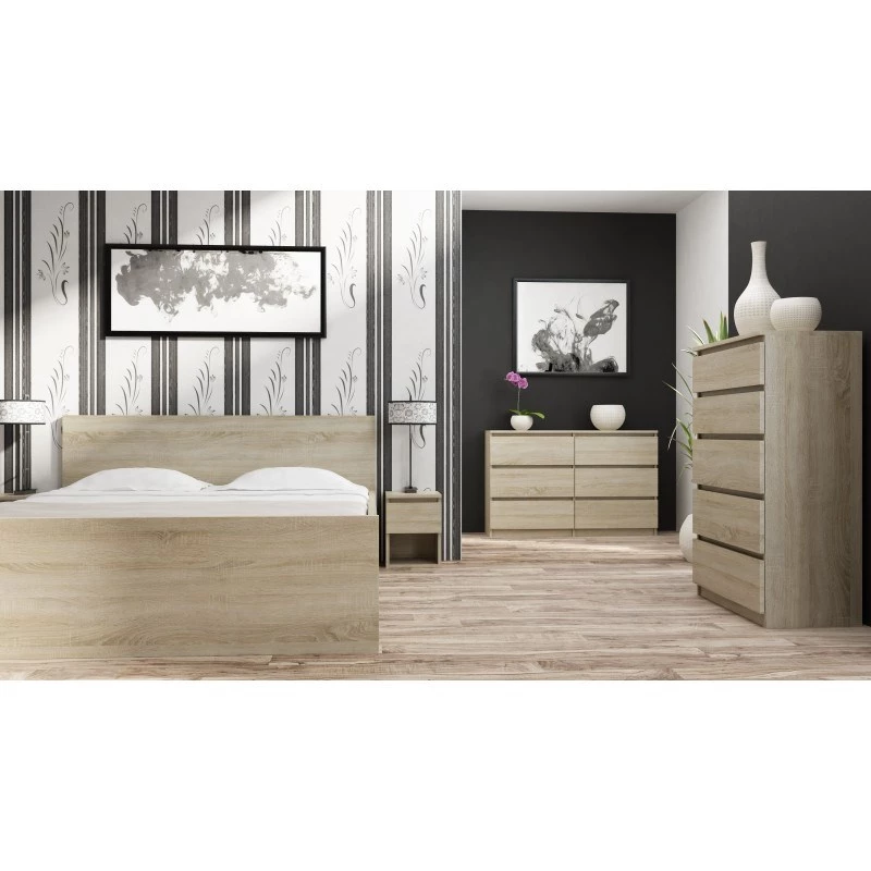 Kummut Top e Shop M6 120 SON 2x3, tamm, 6 sahtlit, 1200×300×770 mm