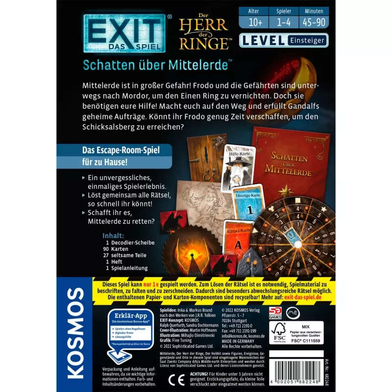 Kosmos EXIT Kaardimäng Reisi/seiklus