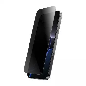 Karastatud privaatsusklaasist ekraanikaitse Crong iPhone 14/13/13 Pro jaoks — 3D kumer serv