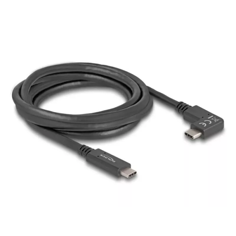 DeLOCK USB-kaabel USB USB-C isane USB USB-C isasele nurga all 2 m 5 Gbps 4K PD 60 W