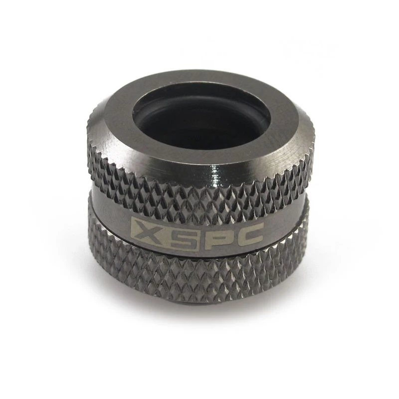 XSPC Connector G1/4 kuni 14 mm Hardtube, must kroom - 8 tk