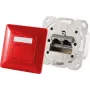 Pistikupesa 2x RJ-45 ShiverPeaks 74280-R Cat6a 500 MHz punane metall Matt
