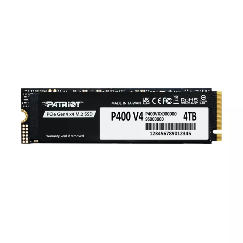 Solid State Drive PATRIOT P400 V4 4 TB M.2 NVMe (4000 GB, M.2, Must)