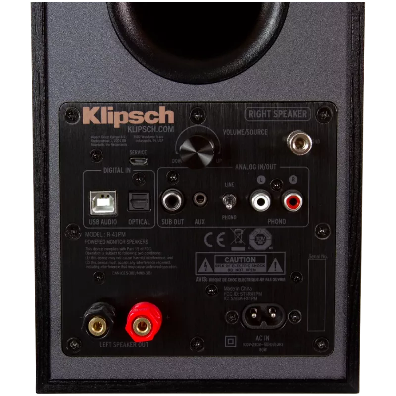 Klipsch R-41PM kõlar must vask 70 W juhtmega juhtmevaba
