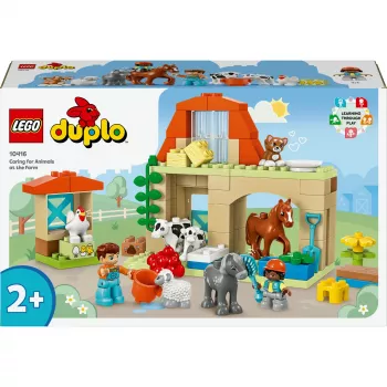 Ehitusmänguasi LEGO DUPLO Farm Animal Care komplekt 10416 — 74 tükki, 2 minifiguuri, vanus 2+