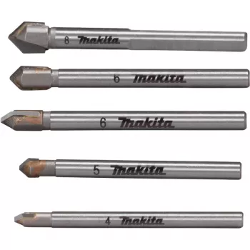 Puurikomplekt Makita E-25410 klaasile ja plaadile, 5 tk