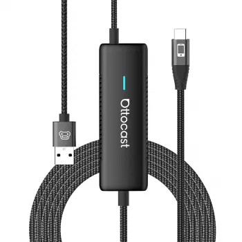 Juhtmevaba auto adapter Ottocast CA450 — MirrorCast juhtmevaba ekraaniadapter nutitelefoni ekraani peegeldamiseks autos