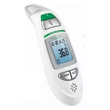 Kontakttermomeeter Medisana TM 750 — digitaalne kontakttermomeeter, mälu 30, vahemik 0–100°C, °C/°F, LCD, valge