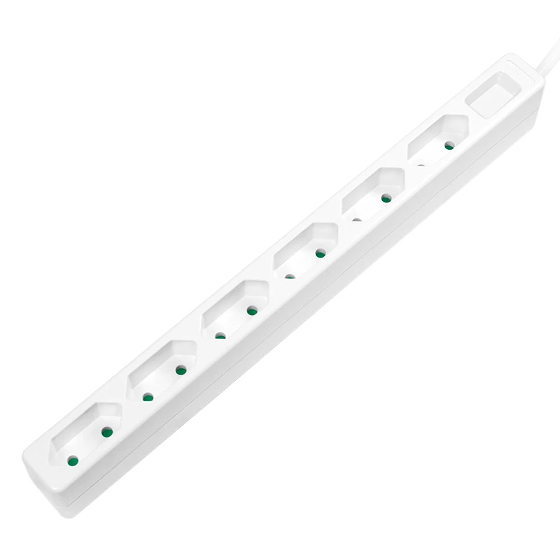 Pikendusjuhe LogiLink LPS231 1,5 m 6 vahelduvvoolupistiku sisendiga Siseruumides valge